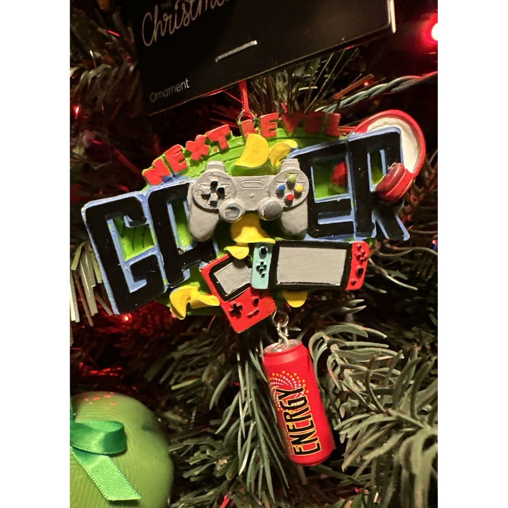 The Christmas Shoppe Next Level‎ Gamer Ornament Nintendo Switch Gameboy